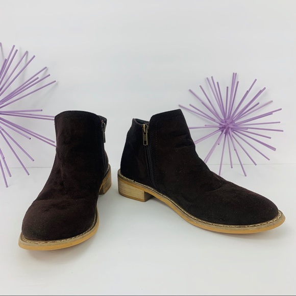 Seven7 Cisco Kid / Brown Bootie Side Zip Up - Picture 1 of 8